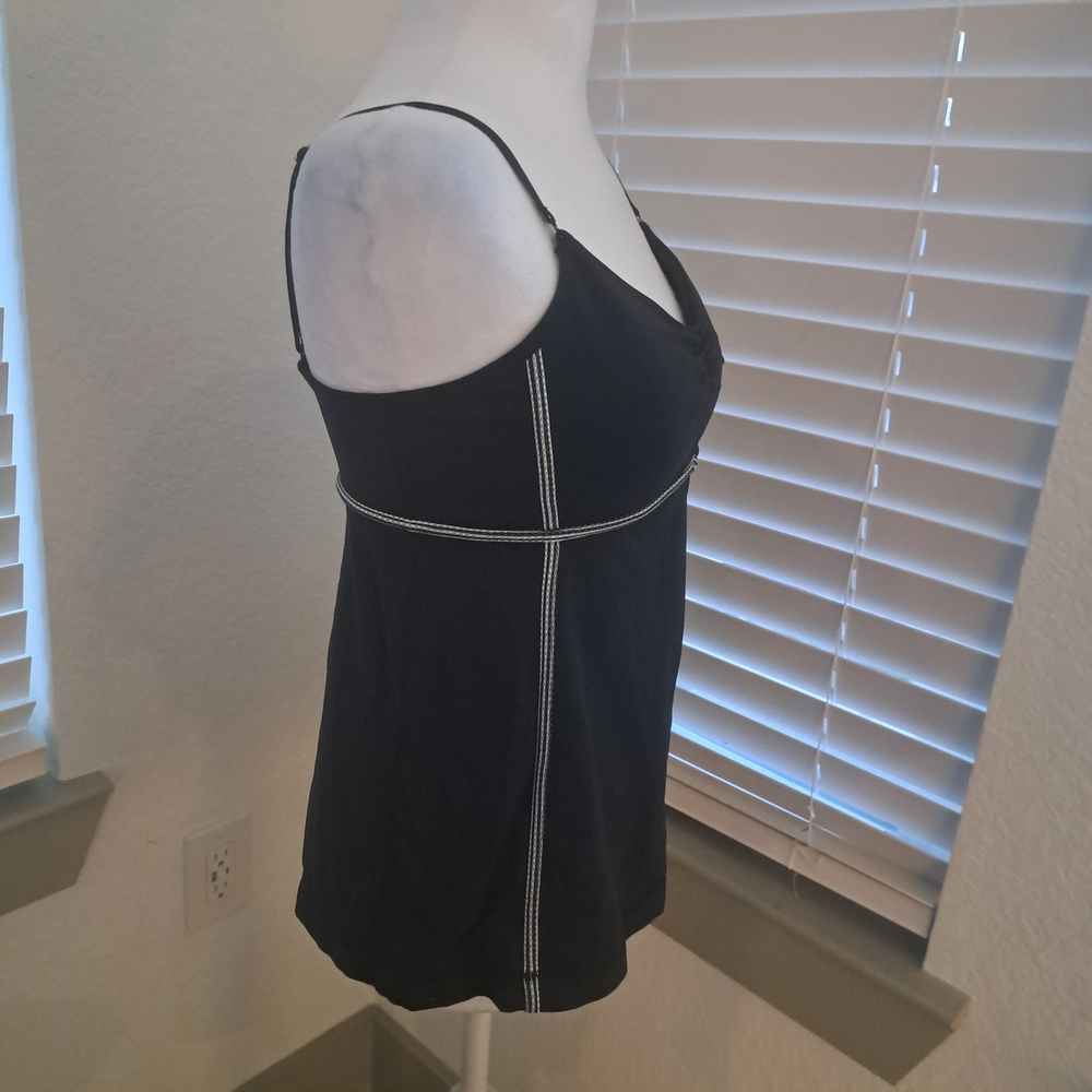 LuluLemon Chic Black Ruched Camisole - Picture 3 of 8